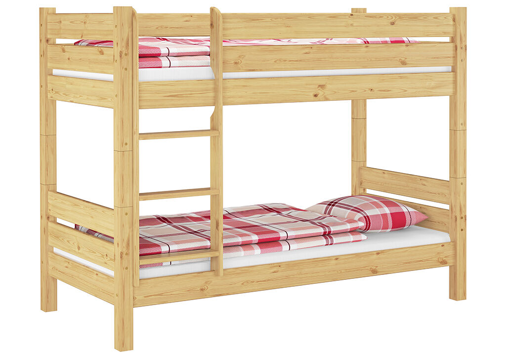 hochbett, holz, naturholz, tagesbett, gestell, schönes Kiefernholz Etagenbett - ideal für Berghütten