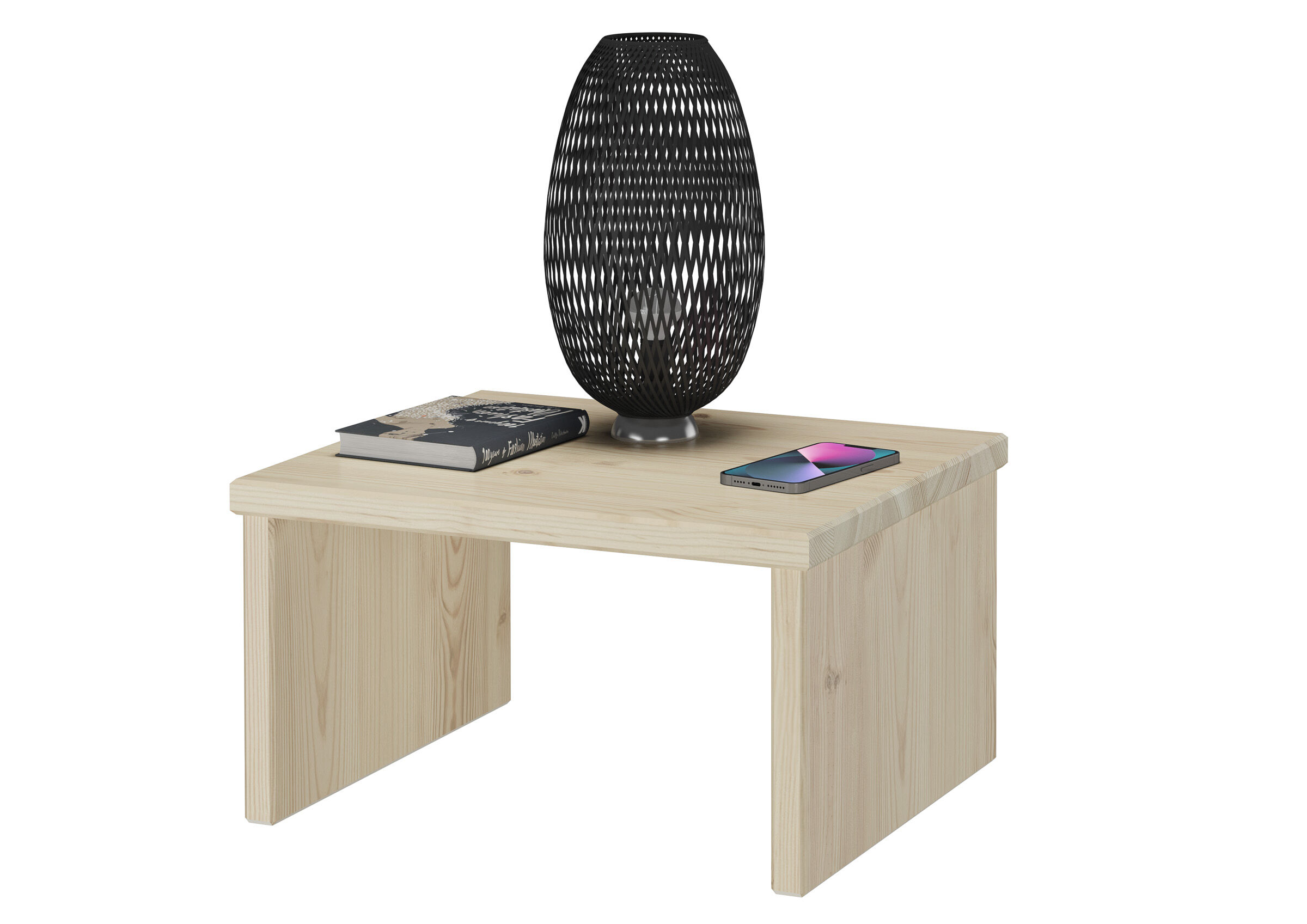 Tisch, Holztisch, Lampe, Schmuck?,