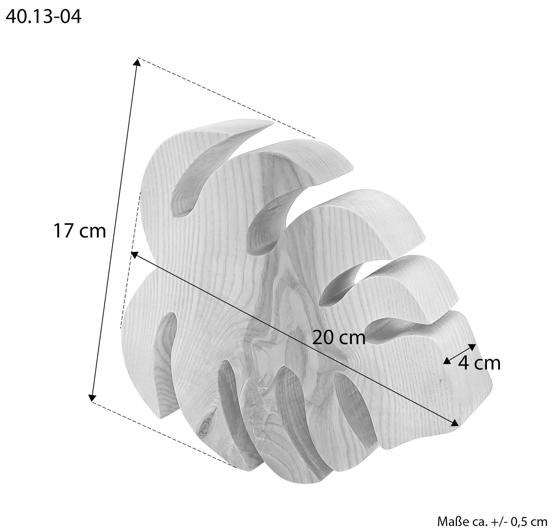holz, Skulptur, Dekor, Monochrom, Maße, Maße des niedrigen Monsterblattes