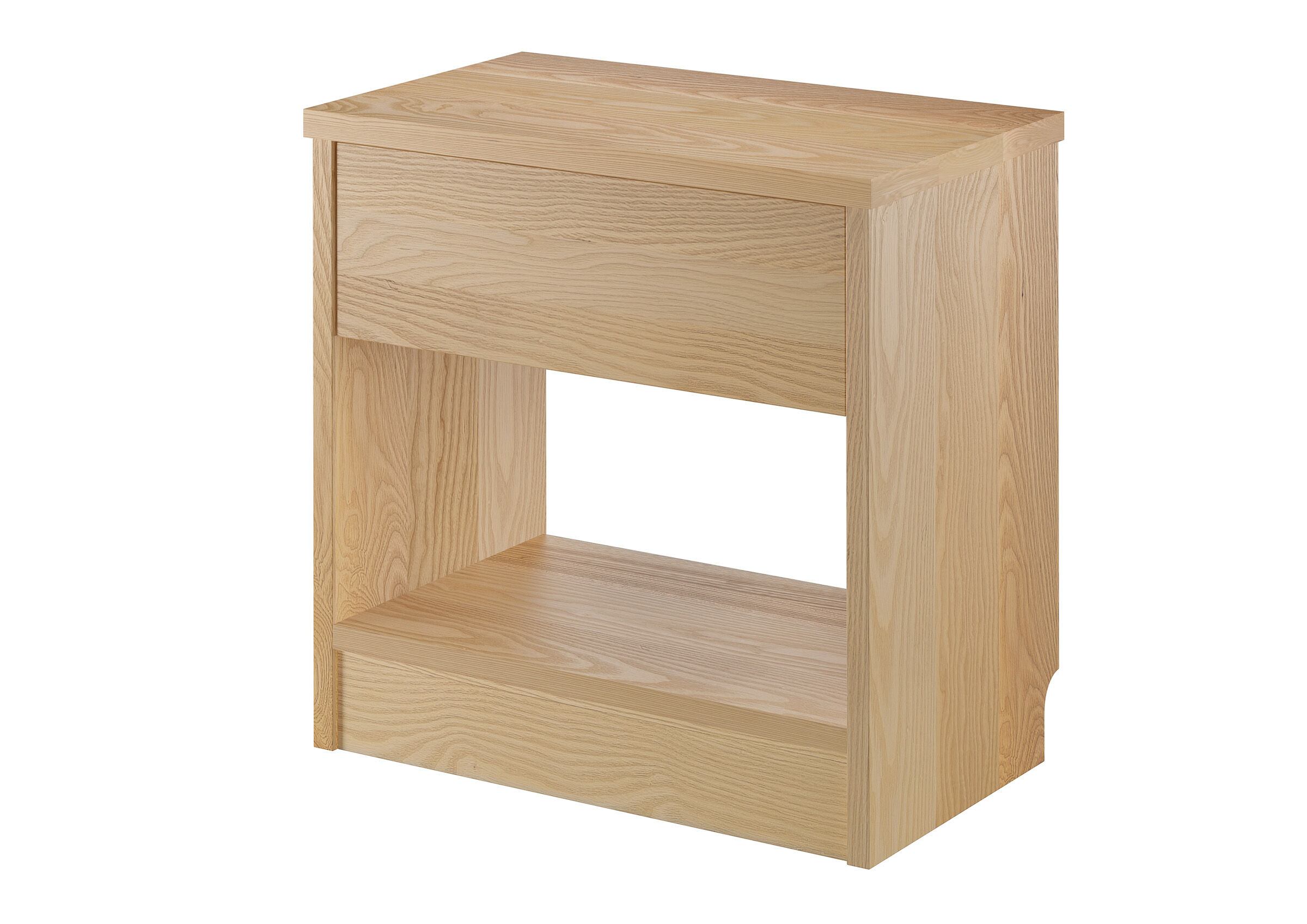 Nachtkommode, Nachttisch, Schublade, Holz, Eiche, Nachtkästchen Esche mit Schublade