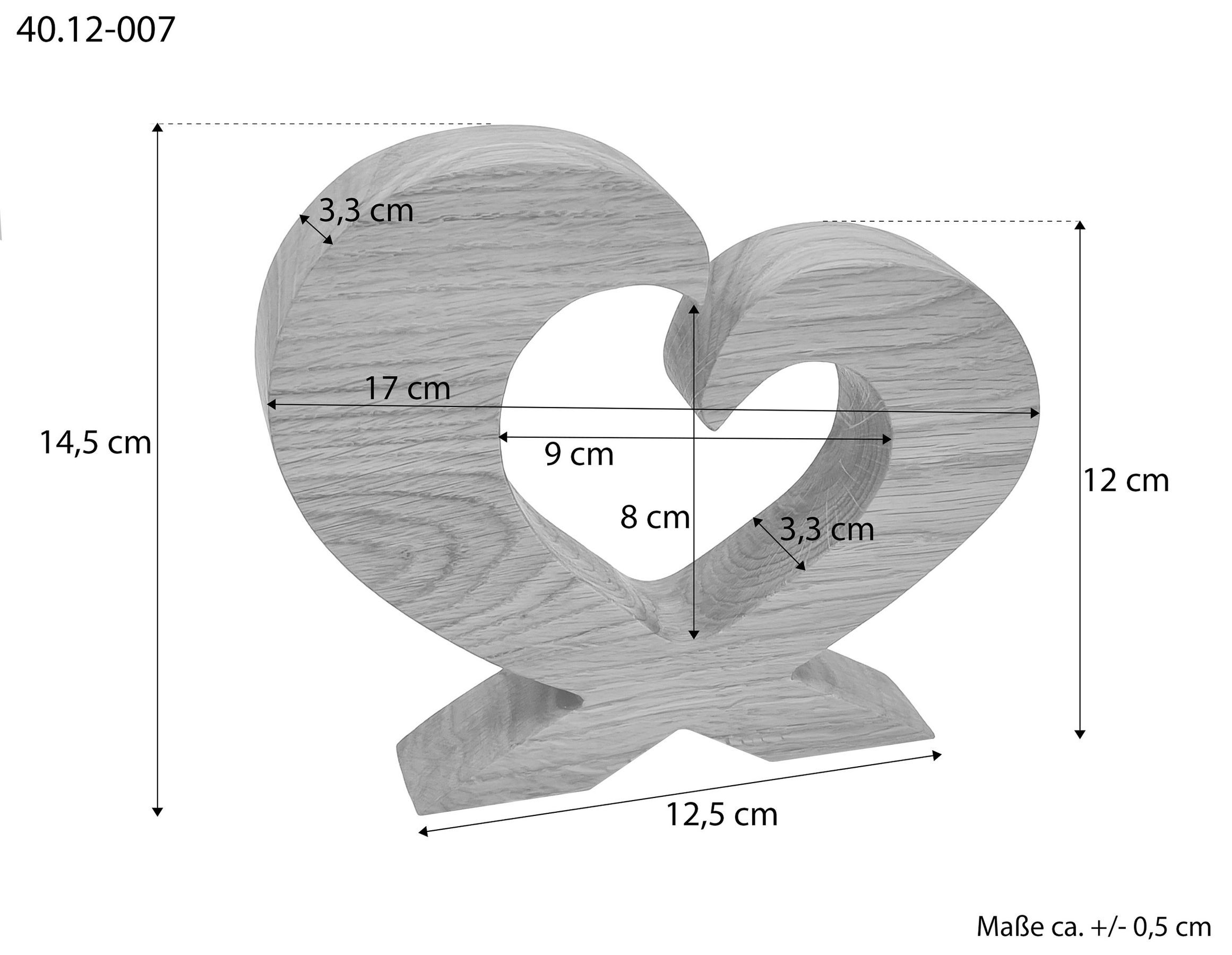 Holz, Herz, Skulptur, Deko, Rahmen, Herz aus Holz mit Maßen