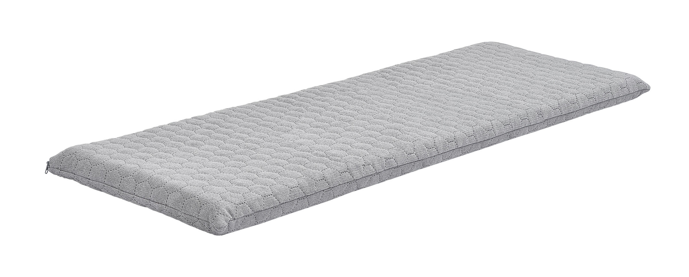 Sitzkissen, Kissen, Möbelkissen, Gepolstertes Kissen, Graue Farbe, Sitzbank-Auflage grau 110x35