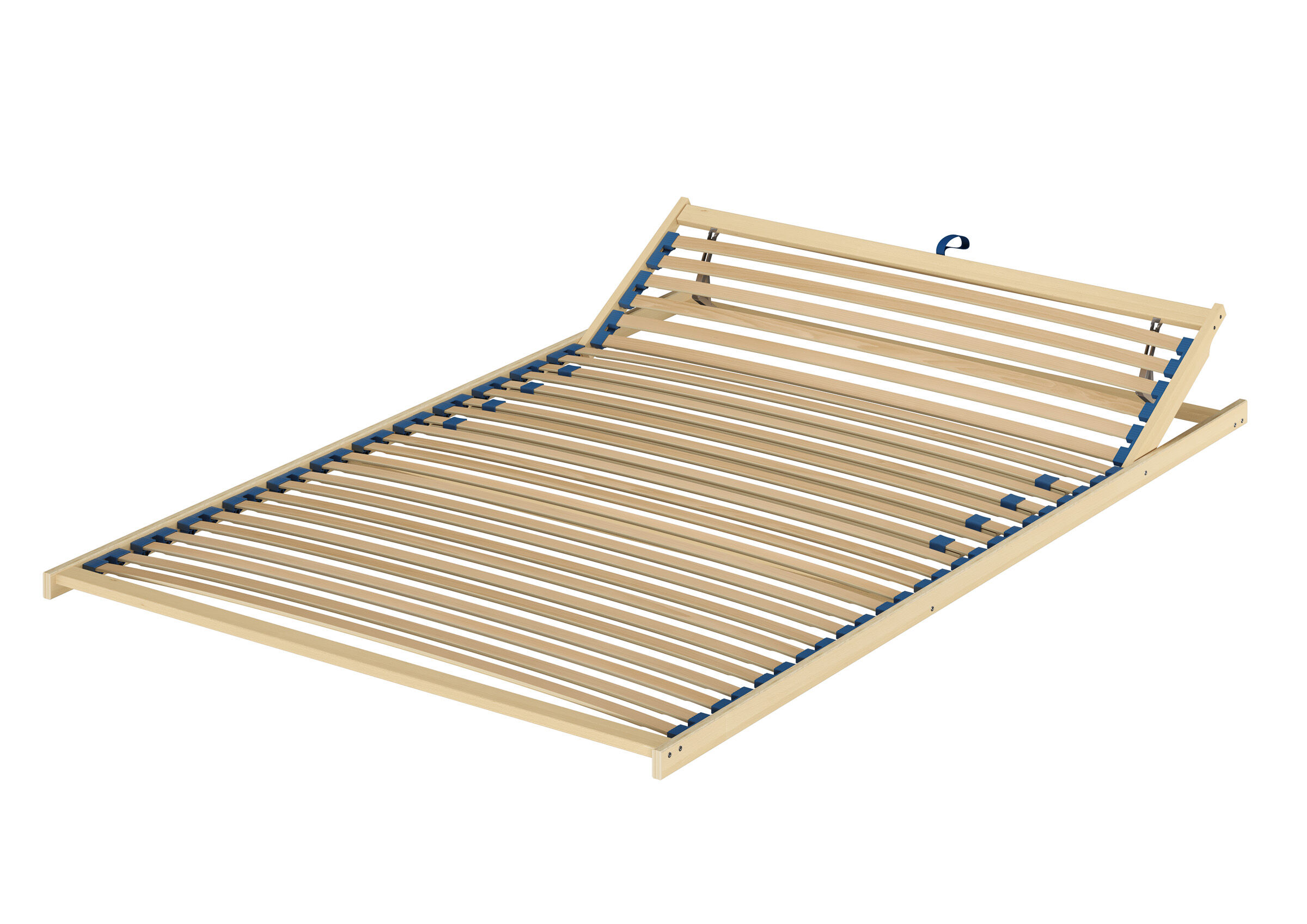 Bettrahmen, Lattenrost, Holz, Verstellbar, Bettgestell, Federholzrahmen Kopfteil verstellbar