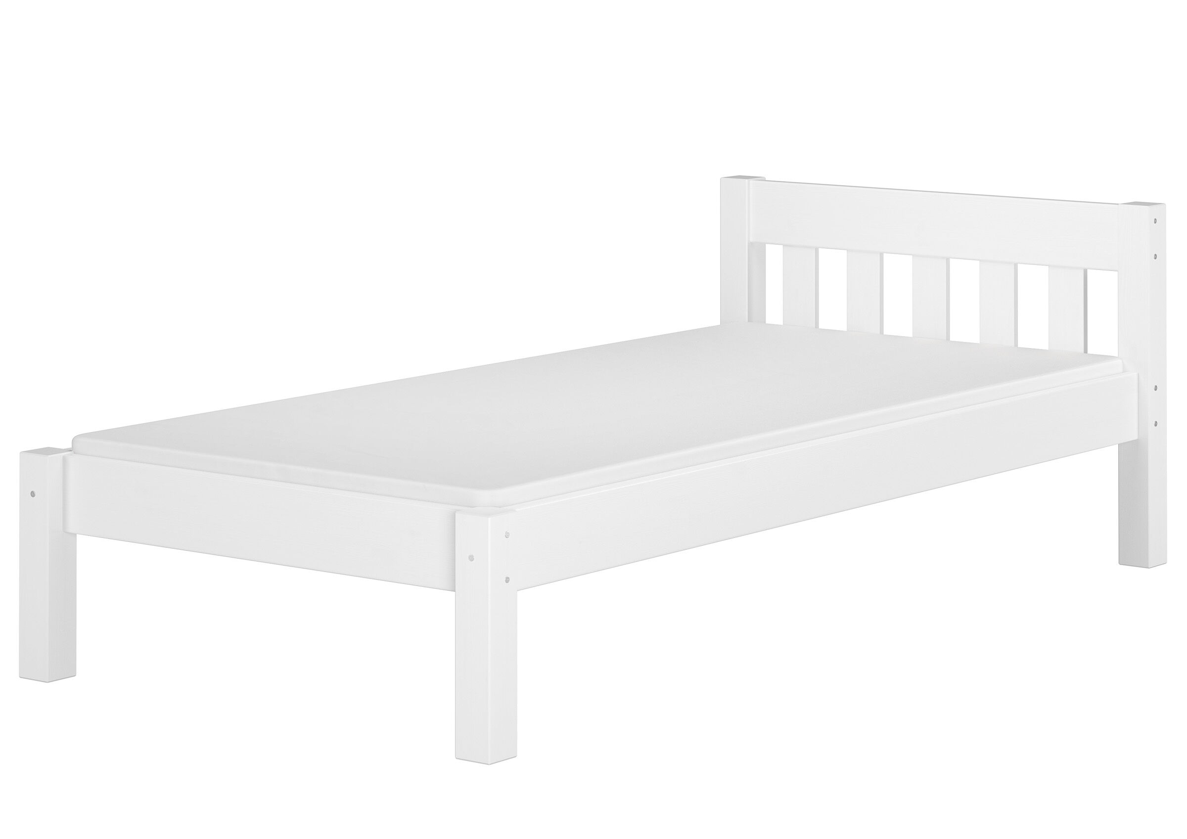 Einzelbett Kiefer weiß