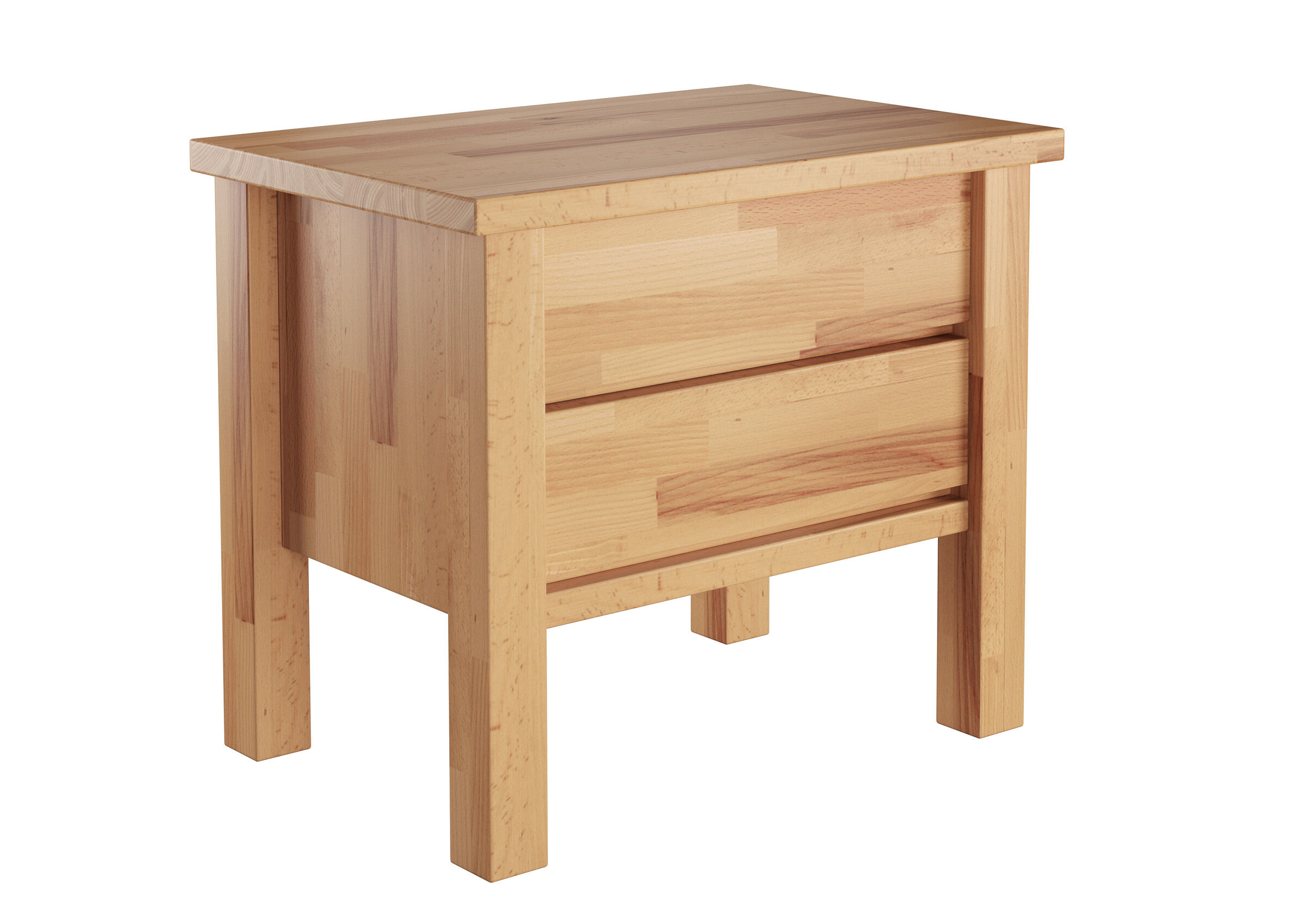 Holz, Nachtkästchen, Holzmöbel, Schubladen, Beistelltisch, Massivholz-Nachtkommode