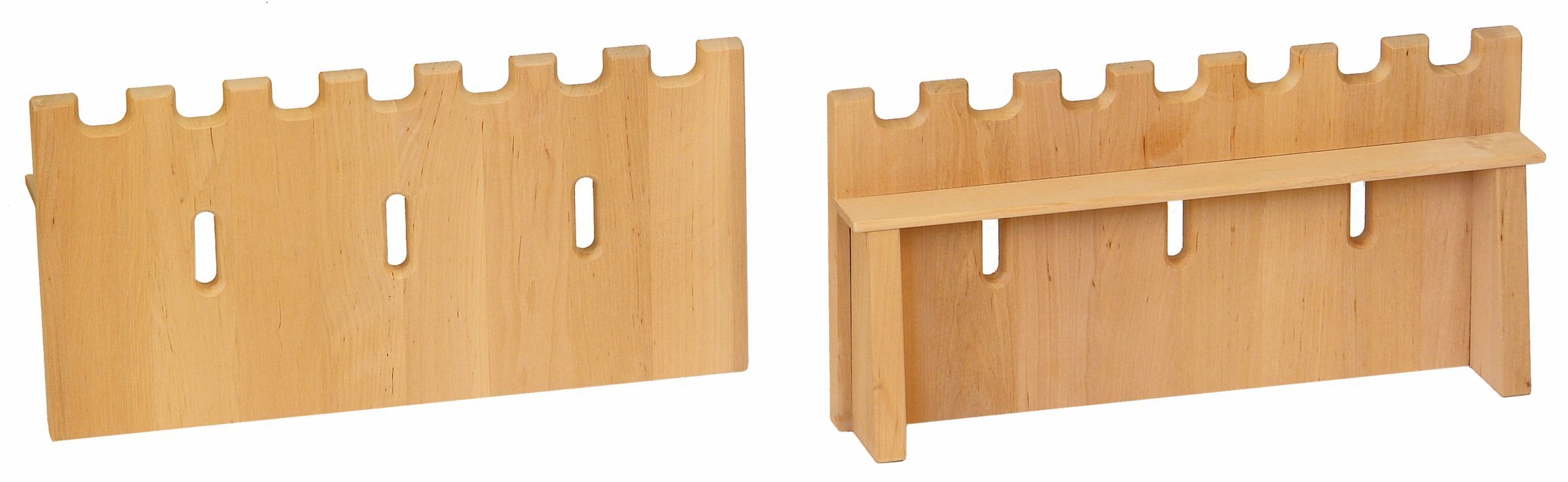 Holzstück, Wandhalter, Holzregal, Klammerhalter, Brettstütze, Zubehör Ritterburg