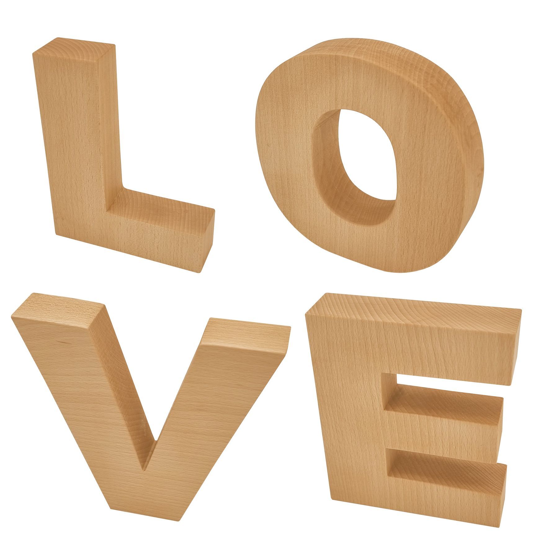 holz, buchstaben, LOVE, deko,  naturholz, Kreative Anordnung der Schrift LOVE