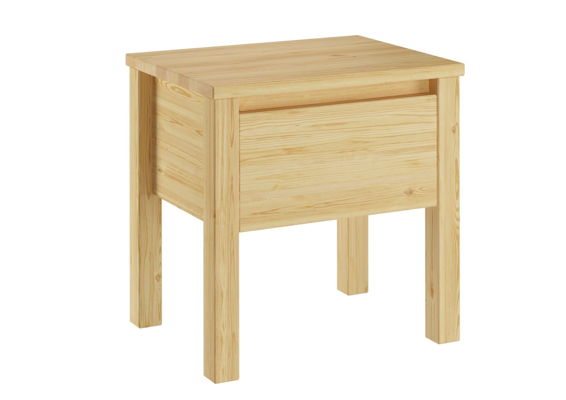 Nobis Kiefer Massivholz Nachttisch Nachtschrank | 3-Schubladen | 100% Bio Kiefer