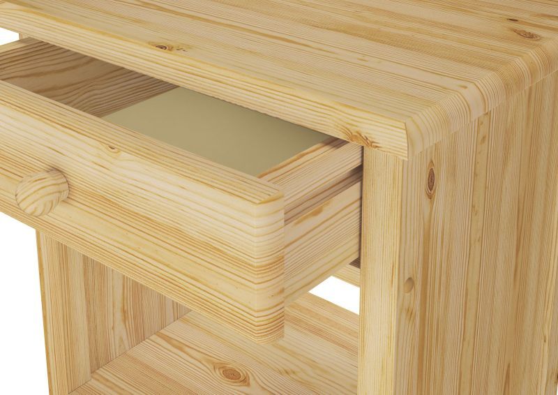 Nobis Kiefer Massivholz Nachttisch Nachtschrank | 3-Schubladen | 100% Bio Kiefer main image 0